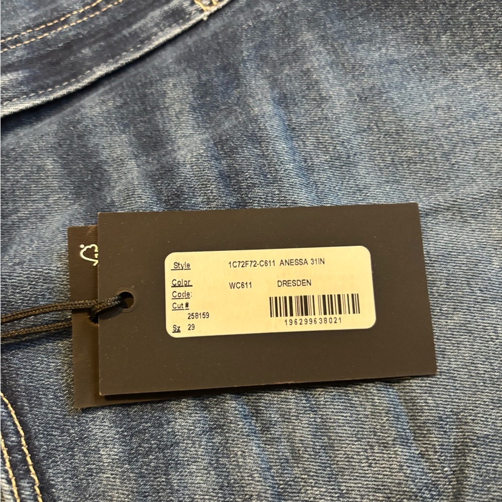 PAIGE Blue Wide-Leg Jeans - Picture 5 of 8